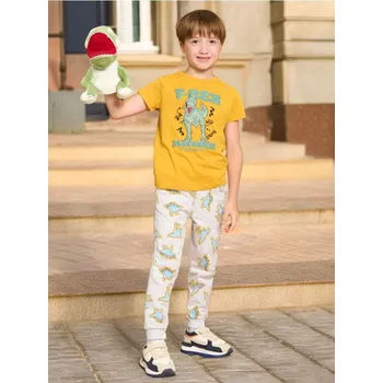 Chlapecké oblečení Sinsay - Tričko s krátkým rukávem - hořčicová - 152AX-17X - 152AX-17X-104