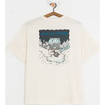 Pánské oblečení The North Face Powder Days Relaxed Graphic (white dune) XXL, béžová