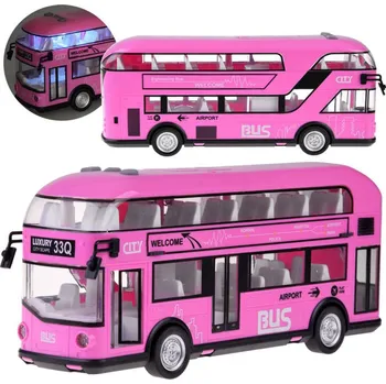 autíčko JOKO Patrový autobus Pinky s otevíracími dveřmi