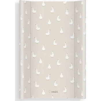 Přebalovací podložka AlberoMio Přebalovací podložka měkká - Husy 47 x 70 cm Béžová, Bílá