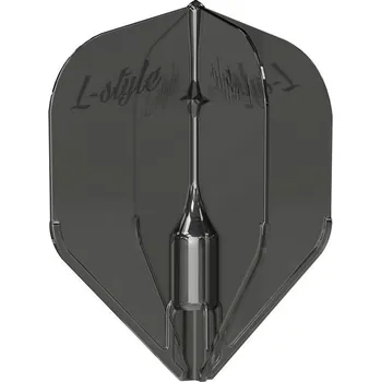 Letky na šipky L-Style Fantom L3EZ, průhledné černé