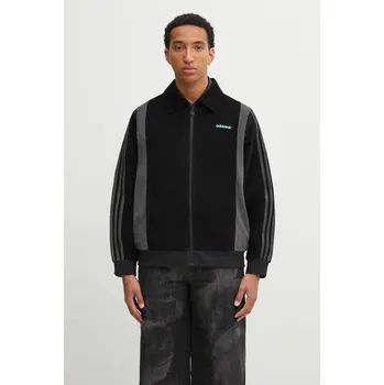 Pánská softshellová bunda Manšestrová bunda adidas Originals Pro Track Top černá barva, přechodná, JX3085, XXL, 99X