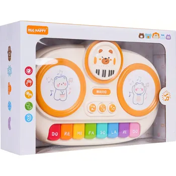 Hudební nástroj pro děti RKToys Dětské klávesy s dotykovými bubny