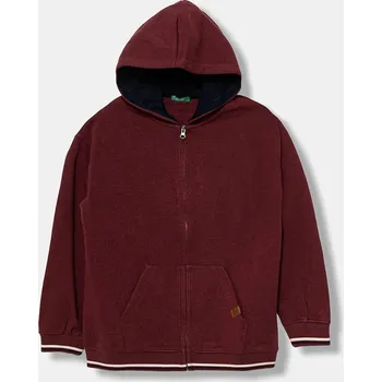 Chlapecká mikina Dětská mikina United Colors of Benetton 32N4C505B.G.seasonal burgundské 83X, vel. 150