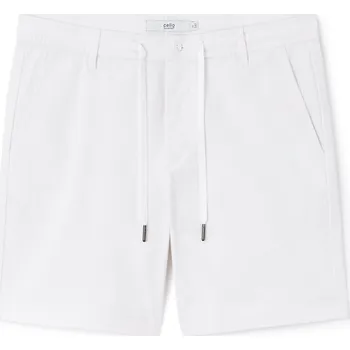 Celio Plátěné kraťasy Logobm 1165462 Bílá 48