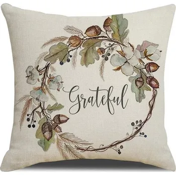 Povlak na dekorativní polštářek Dekorační povlak na polštář GRATEFUL 45x45 cm, béžový