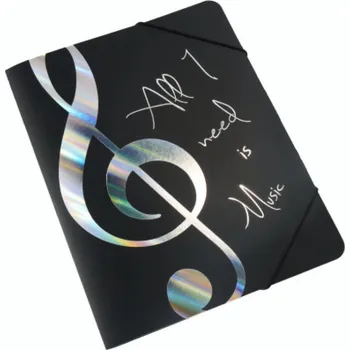 agifty Desky na noty - stříbrný houslový klíč