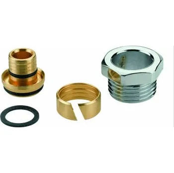 Radiátor P.M.H PMH CUBE ALPEX 16 - svěrné šroubení pro PEX, ALPEX 16 mm, sada 2 ks - nerez