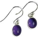 VIORA, stříbrné náušnice, ametyst, Ag 925/1000