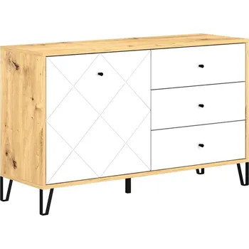 Komoda Komoda SULA dub artisan/bílá