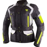 Dámská bunda na motorku Street Racer Hilax černo-šedo-fluo žlutá S