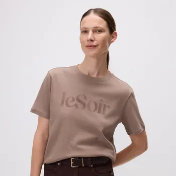 Dámské tričko Reserved - Tričko s potiskem - kávová - 321DT-84X - 321DT-84X-XS