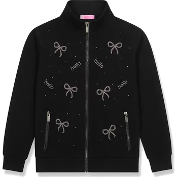 Chlapecká mikina Dívčí mikina - KUGO MS7120, černá Barva: Černá, Velikost: 134