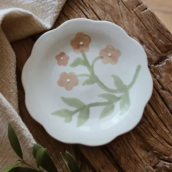 Majas Cottage Kameninový talíř Majas oranž Květiny