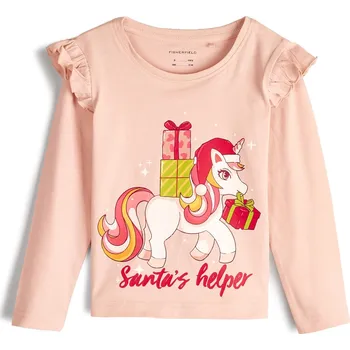 Dívčí oblečení GATE Bavlněné tričko s potiskem 5Y 824-0714/21