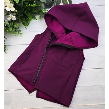 Kulišárny Softshell vesta/křivák MALINOVÁ VELIKOST: 122