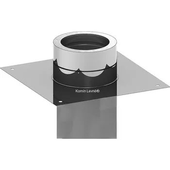 Komín Základová deska pro nástavec čtvercový zásun 200x200/200 mm