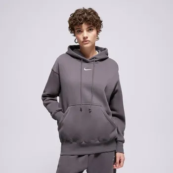 Dámská mikina Nike Mikina S Kapucí W Nsw Phnx Flc Os Po Hoodie Šedá Xs DQ5860-036