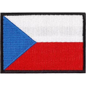 Nažehlovačka Česká vlajka (Vyšívaná nažehlovačka vlajka ČR)