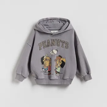 Chlapecká mikina Reserved - Bavlněná mikina Snoopy - hroznová - 996FJ-48X - 996FJ-48X-116