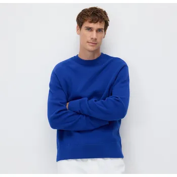 Pánský svetr Reserved - Bavlněný svetr - modrá - 045FR-55X - 045FR-55X-M