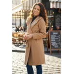 Glara Delší dámský kabát s kapucí 400176