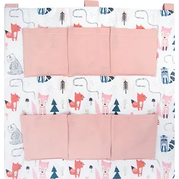 Dětská postýlka Kapsář na postýlku Liška - růžová