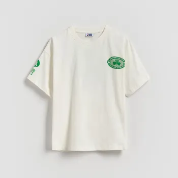 Reserved - Boston Celtics NBA tričko - krémová - 996FG-01X - 996FG-01X-116