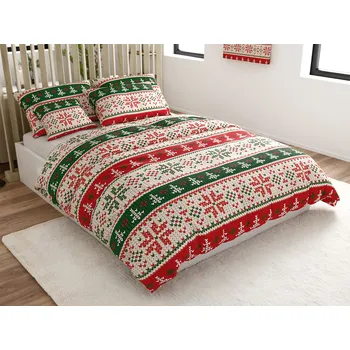 Povlečení Povlečení z mikrovlákna FROSTED CHRISTMAS barevné Rozměr povlečení: 70 x 90 cm | 140 x 220 cm, 140x200 / 70x90 cm, 140x220 / 70x90 cm, 200x220 + 2 polštáře 70x90 cm