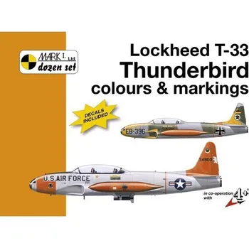 letadlo a vrtulník Lockheed T-33 Thunderbird colours and markings 1:32