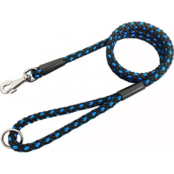 Vodítko pro psa HUHUBAMBOO vodítko UZLÍK lanové 1,4x150cm, černo-modré