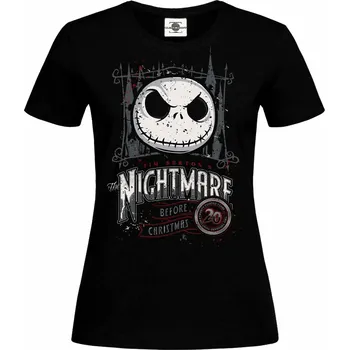 Tričko The Nightmare before Christmas Druh: Dámské, Barva: Černá, Velikost: XS