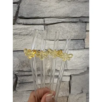 Skleněné brčko včela