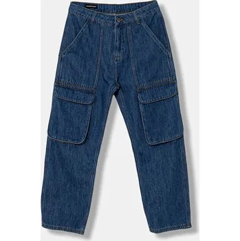 Chlapecké kalhoty Dětské rifle Emporio Armani EB000565.AF16376 modrá 55X, vel. 176