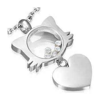 Přívěsek Přívěsek ocel srdíčko 110 (Šperky chirurgická ocel, přívěsky)