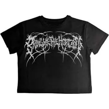 Merch Bring Me the Horizon: Bring Me The Horizon Ladies Crop Top: Metal Logo Genxsis (back Print) (medium) M
