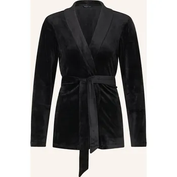 Dámský župan Triumph Dámský Župan Sensual Velour Z Materiálu Nicki, černá