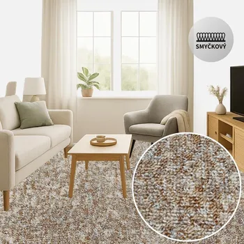 Koberec Metrážový koberec AZTEC 34 Označení šíře role: 5 m