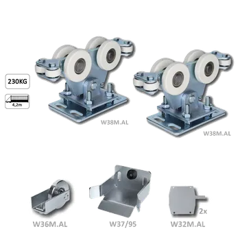 Samonos do 230 kg/4,2 m, bez profilu, hliník