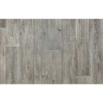 vinylová podlaha BEAUFLOR PVC Toptex Aged Oak 967M řez šíře 5 m x délka 3,96 m - tmavý dekor dřeva s patinou