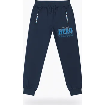 xcena Tepláky dětské modré s nápisem Velikost: 146