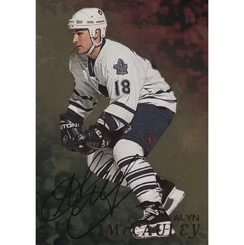 Sběratelská karetní hra AUTO karta ALYN McCAULEY 98-99 BAP Signature Series Gold číslo 138