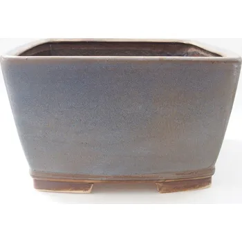 Květináč e-bonsai Keramická bonsai miska 26,5 x 26,5 x 16 cm modrá