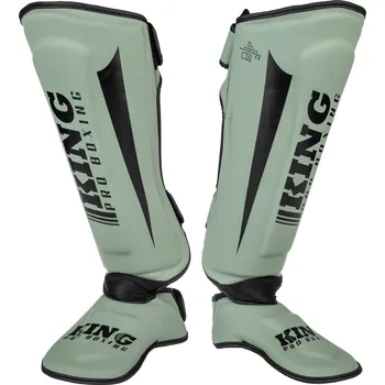 Chránič holeně pro bojový sport Chrániče holení King Pro boxing Revo 5 - khaki XL