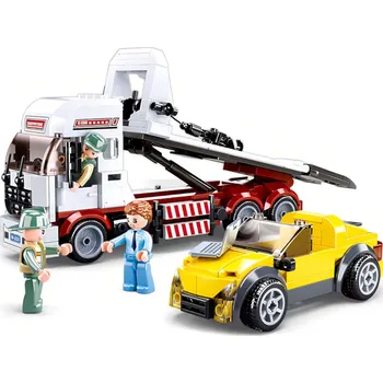 Stavebnice Sluban Stavebnice Sluban Town M38-B0879 - Odtahovka se sklápěcí korbou