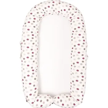 Hnízdečko pro miminko Hnízdečko Dots DeLUX 90x50 cm