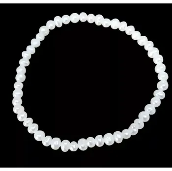 Náramek Náramek z droboučkých říčních perel - velice jemný (bílé)