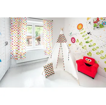 Dětský stan NINGBO HUAYI IMP&EXP CO.,LTD Teepee Indián s polštářem 120x120x145 cm