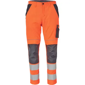Montérky reflexní pracovní do pasu MAX VIVO HV oranžovo-černé, vel. 48