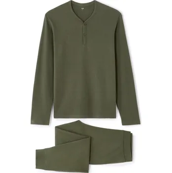 Dámské pyžamo Celio Pyžamo Mipywaffle 1168675 Khaki S